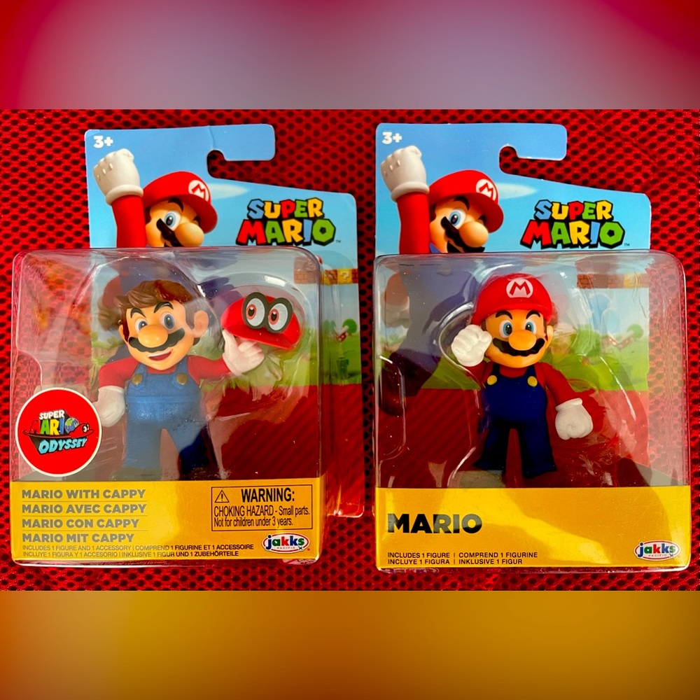 jakks Collectible Super Mario Figures (Sealed, New in Boxes)
